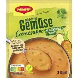 Maggi Guten Appetit Mild-Feine Gemüse Cremesuppe für 750ML