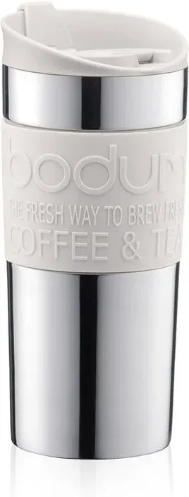 BODUM Vakuum-Reisebecher 350ml - Silber & Weiß