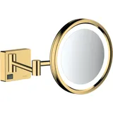 Hansgrohe AddStoris Rasierspiegel mit LED Leuchte, polished gold optic