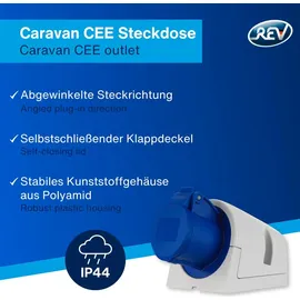 REV Ritter Einbausteckdose 16 A Blau 1 St.