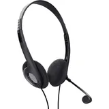 Trust Headset Schwarz Computer On Ear Headset kabelgebunden Schwarz
