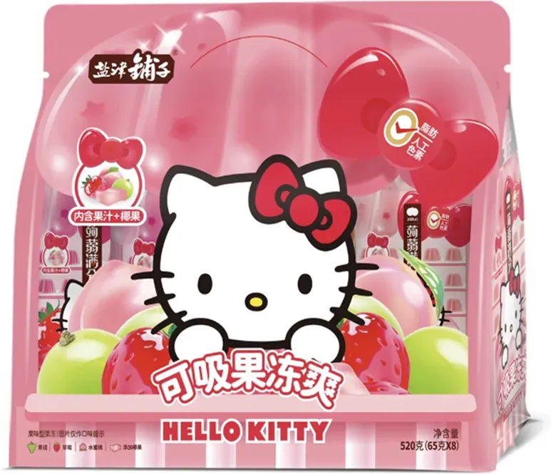 Yan Jin Pu Zi Saftige Jelly-Gelee (gemischte Geschmacksrichtungen) (HelloKitty-Edition) 520 g