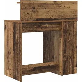 vidaXL Schreibtisch mit Regal Altholz 90 x 48 x 101,5 cm Holzwerkstoff