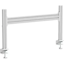 InLine Slatwall Tischhalterung Aluminium 1 m inkl. 2 Stützen 0,43 m Grau