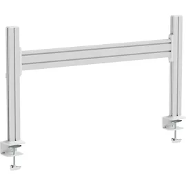 InLine Slatwall Tischhalterung Aluminium 1 m inkl. 2 Stützen 0,43 m Grau
