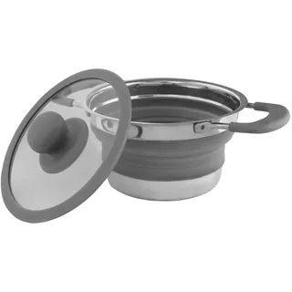 Eurotrail Pfanne mit Deckel, 3,5l grau