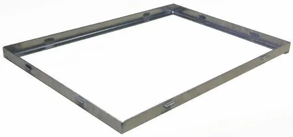 Winkelrahmen für Garagenrost Außenmaß 200 x1250 mm, Winkelmaß 27/25/2 mm