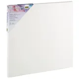 IDENA Keilrahmen mit Leinwand aus 100% Baumwolle, 380 g/m2, für Ölund Acrylfarben, 40 x 40 cm, weiß