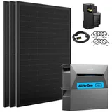 E.For.U Balkonkraftwerk mit Speicher Anker Solix Solarbank 2 e1600 PRO 1320 Wp / 800 Watt, (optional mit Anker Solix BP1600 Erweiterungsakku)
