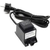 XPOtool SunSun Netzteil JBA48V-12-1800U 12 V 1800 mA, 2-poliger Netzadapter mit Niedervolt-Stecksystem, Transformator IP44 für Teichbeleuchtung und Garten