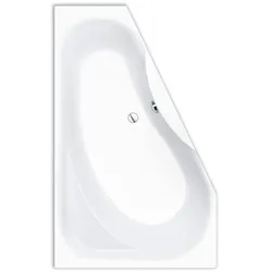 Repabad Tika Raumspar-Badewanne 175 x 110 cm, Ausführung rechts 10785WE, Badewannen, weiß