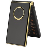 M3 1 2G Klapphandy für Senioren, Entsperrtes Großtasten Handy mit Lautem Ton, Dual SIM Karten, One Touch SOS Notfallhilfe (Gold)