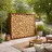 Estexo Brennholzregal 200 x 200 x 38 cm Braun