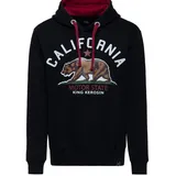 King Kerosin Hoodie California Motor State Schwarz L