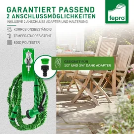 Fepro Flexibler Gartenschlauch 15 m Grün