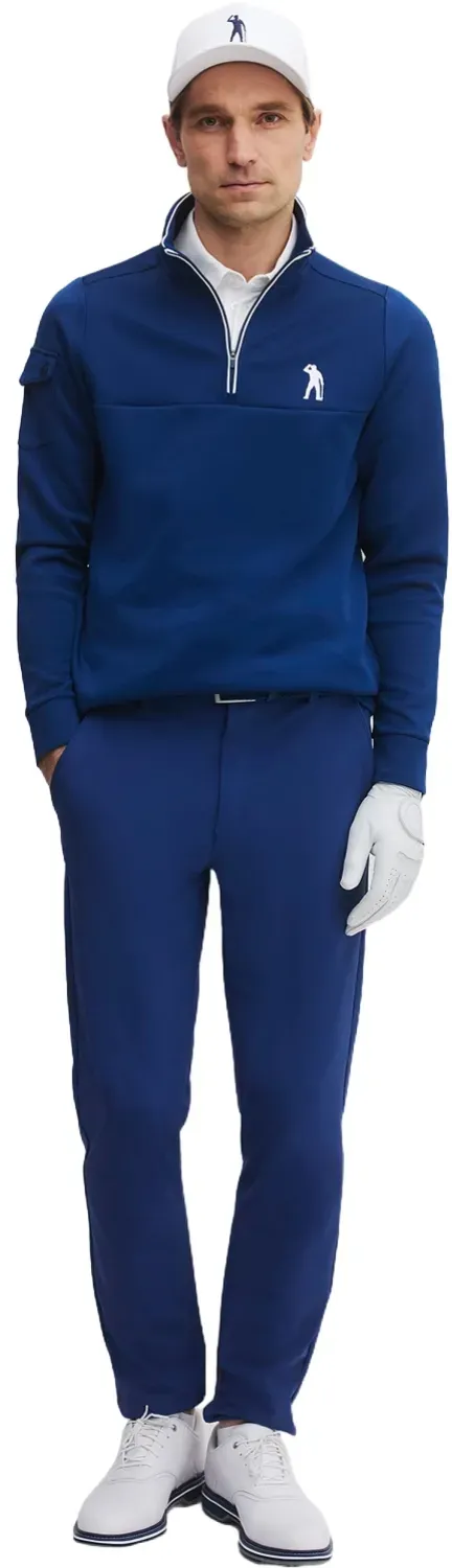 Seve Layer Icon Pivot 1/4 Zip, blau