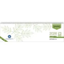 ZETTLER Tischquerkalender Perfo XL Recycling 36,2x10,6cm 1 Woche/2 Seiten 2026