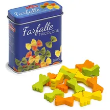 Erzi 17176 Farfalle aus Holz in der Dose, Kaufladenartikel für Kinder, Rollenspiele
