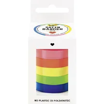 Folia Satinbänder Neon 5 Farben 10mm x 4m