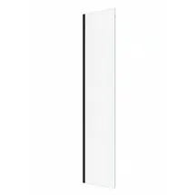Badplaats Florida Walk-In-Dusche 40 x 200 cm Schwarz Sicherheitsglas