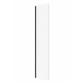 Badplaats Florida Walk-In-Dusche 40 x 200 cm Schwarz Sicherheitsglas
