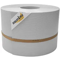 zaunzu® Sichtschutz Rille PP für Doppelstabmatte 50 m Lichtgrau Metall