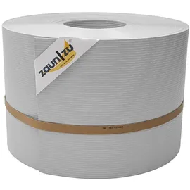 zaunzu® Sichtschutz Rille PP für Doppelstabmatte 50 m Lichtgrau Metall
