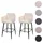 MCW Barhocker H93 2er-Set Kunstleder 2 x 2 x 2 cm Creme-Beige