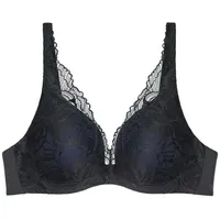 Triumph Damen Spitzen-BH Body Make-Up Illusion Lace WP, mit Bügel, Gepolstert, Verstellbare Träger, 80E, Pigeon Grey - 80E