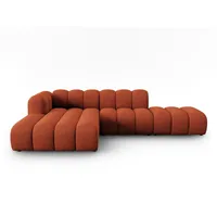 Micadoni Ecksofa Lupine, modular offen 5-Sitzer orange