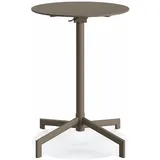 FEROS Versa Stehtisch rund höhenverstellbar 205 x 205 cm Cappuccino