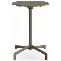 FEROS Versa Stehtisch rund höhenverstellbar 205 x 205 cm Cappuccino