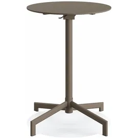FEROS Versa Stehtisch rund höhenverstellbar 205 x 205 cm Cappuccino