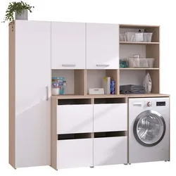 Hauswirtschaftsraum Laundry - Weiß / Eiche