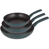 Michelino Nora Pfannen-Set 3-tlg. 20 cm + 24 cm + 28 cm petrol