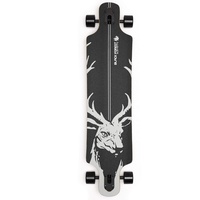BLACK FOREST DRIFTER 42" Grey - Skateboard Longboard - Drop Through Cruiser - Komplettboard - Kanadischer Ahorn