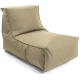 mokebo Sitzsack für Kinder und Erwachsene Der Sundowner Bean Bag mit Füllung oder Liege für Indoor & Outdoor in Beige Khaki