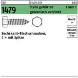 Reyher Blechschraube ISO 1479 Spitze/6-kt C 5,5x19 Stahl gehärtet galv.verz. 500St.