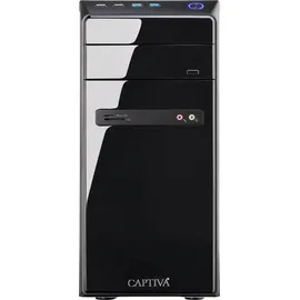 Captiva Power Starter I57-556 Pentium Gold G6400, 8 GB DDR4-SDRAM 2,48 TB HDD+SSD Windows 11 Home Midi Tower PC Schwarz