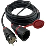 HAWA R7030 Strom Verlängerungskabel Schwarz 10.00m H07RN-F 3G 1,5mm2