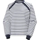 HELLY HANSEN Capri Sweatshirt Gestreift Weiß/Navy 36