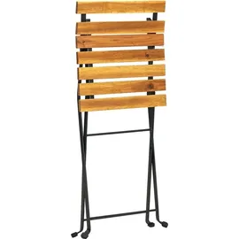 vidaXL Bistro-Set 3-tlg. natur klappbar