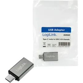 Logilink USB-C auf USB-A Adapter Silber