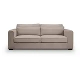 MID.YOU 3-Sitzer-Sofa Cord 3 Beige/Braun