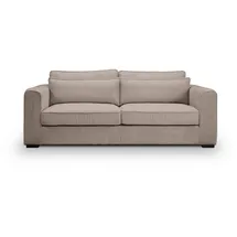 MID.YOU 3-Sitzer-Sofa Cord 3 Beige/Braun
