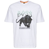 Boss T-Shirt 'Pantera' - Dunkelgrau,Schwarz,Weiß,Hellblau - M