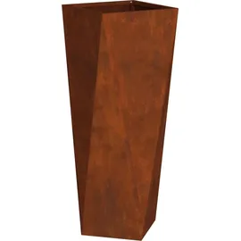 vidaXL Pflanzkübel Rostig 30 x 30 x 75 cm Wetterfeststahl