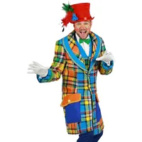 Thetru Herren Kostüm Clown Jacke Bubbles Karneval Fasching Gr. XL