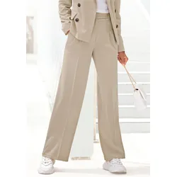 Palazzohose, im Business-Look, elegante Anzughose mit Taschen, Gr. 44 - N-Gr, sand, , 31176051-44 N-Gr
