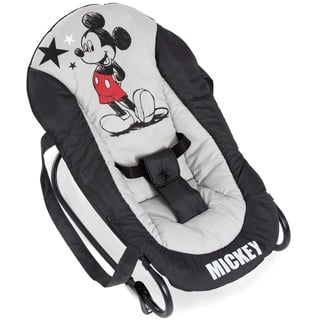 hauck Babywippe Rocky für Babys ab Geburt bis 9 kg, Einhändig Verstellbare Rückenlehne, Schaukelfunktion und Wippfunktion, Leicht Tragbar mit Tragegriff, 3-Punkt-Gurt (Disney Mickey Stars)